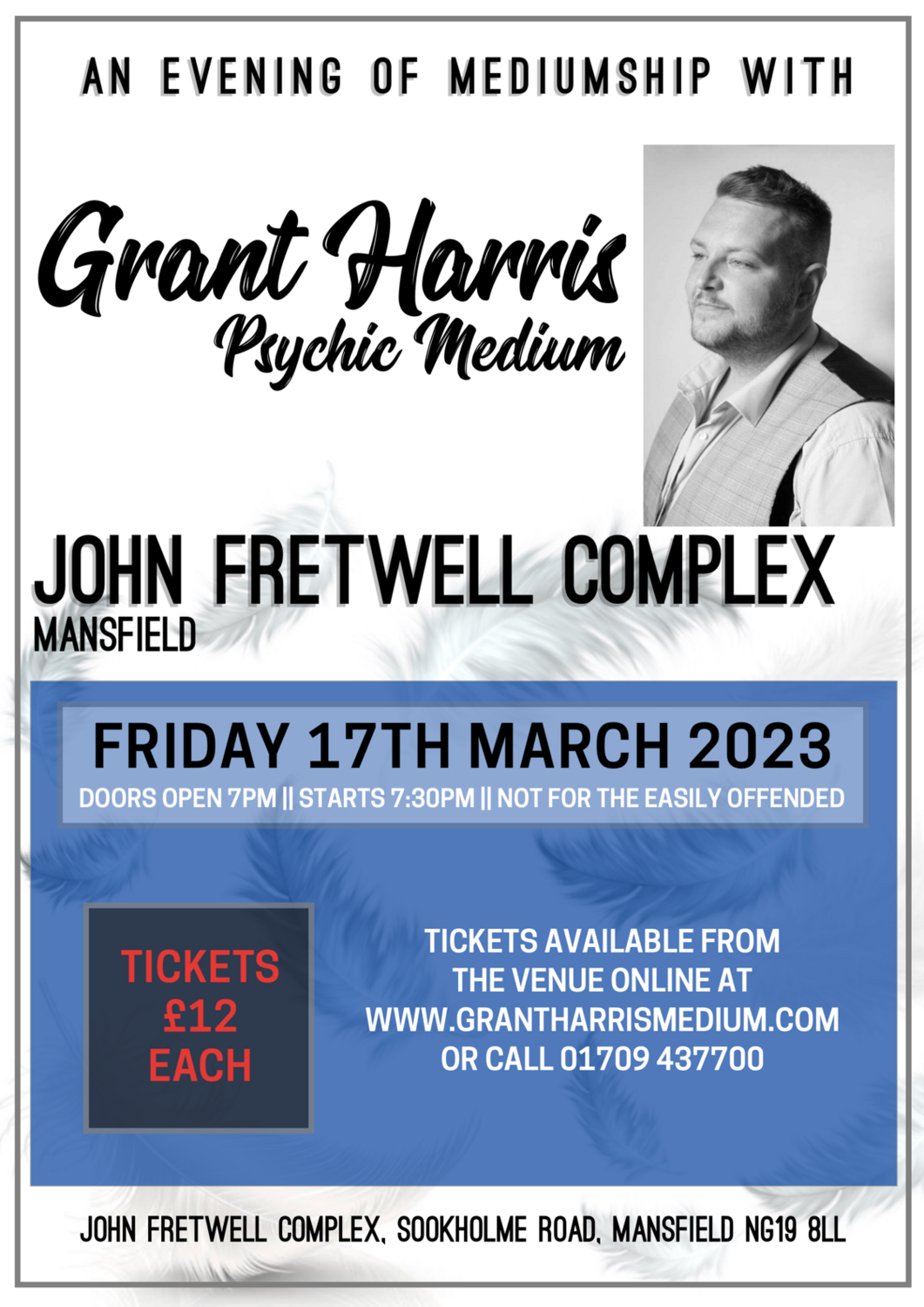 John Fretwell Complex, Mansfield, Friday 17th March 2023