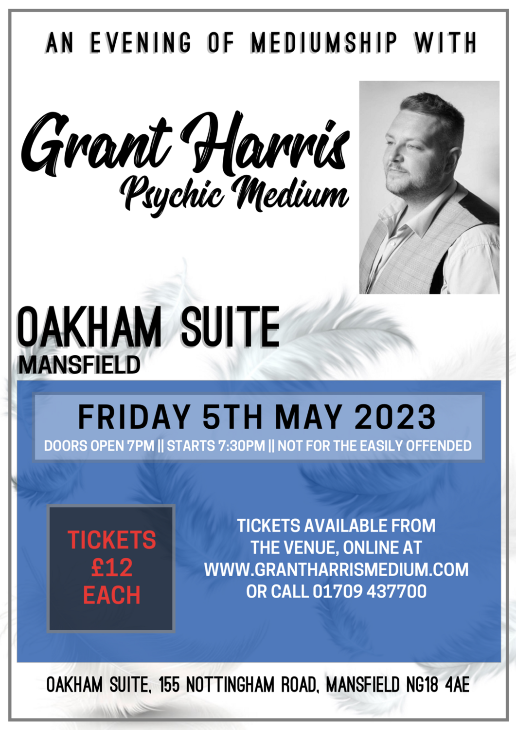 Oakham Suite, Mansfield, Friday 5th May 2023