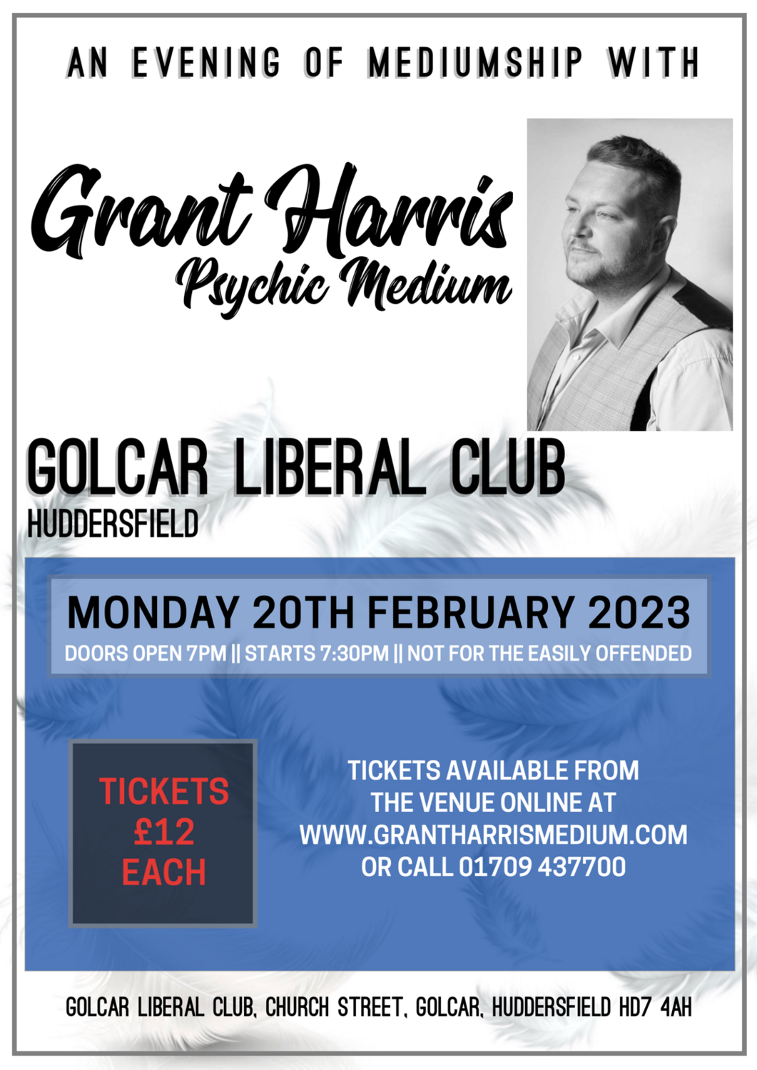 Golcar Liberal Club, Huddersfield, Monday 20th February 2023