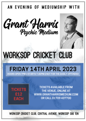 Worksop Cricket Club, Friday 14th April 2023
