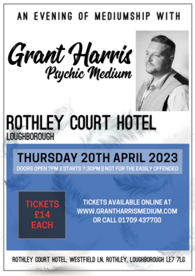 Rothley Court Hotel, Rothley Loughborough, Thursday 20th April 2023