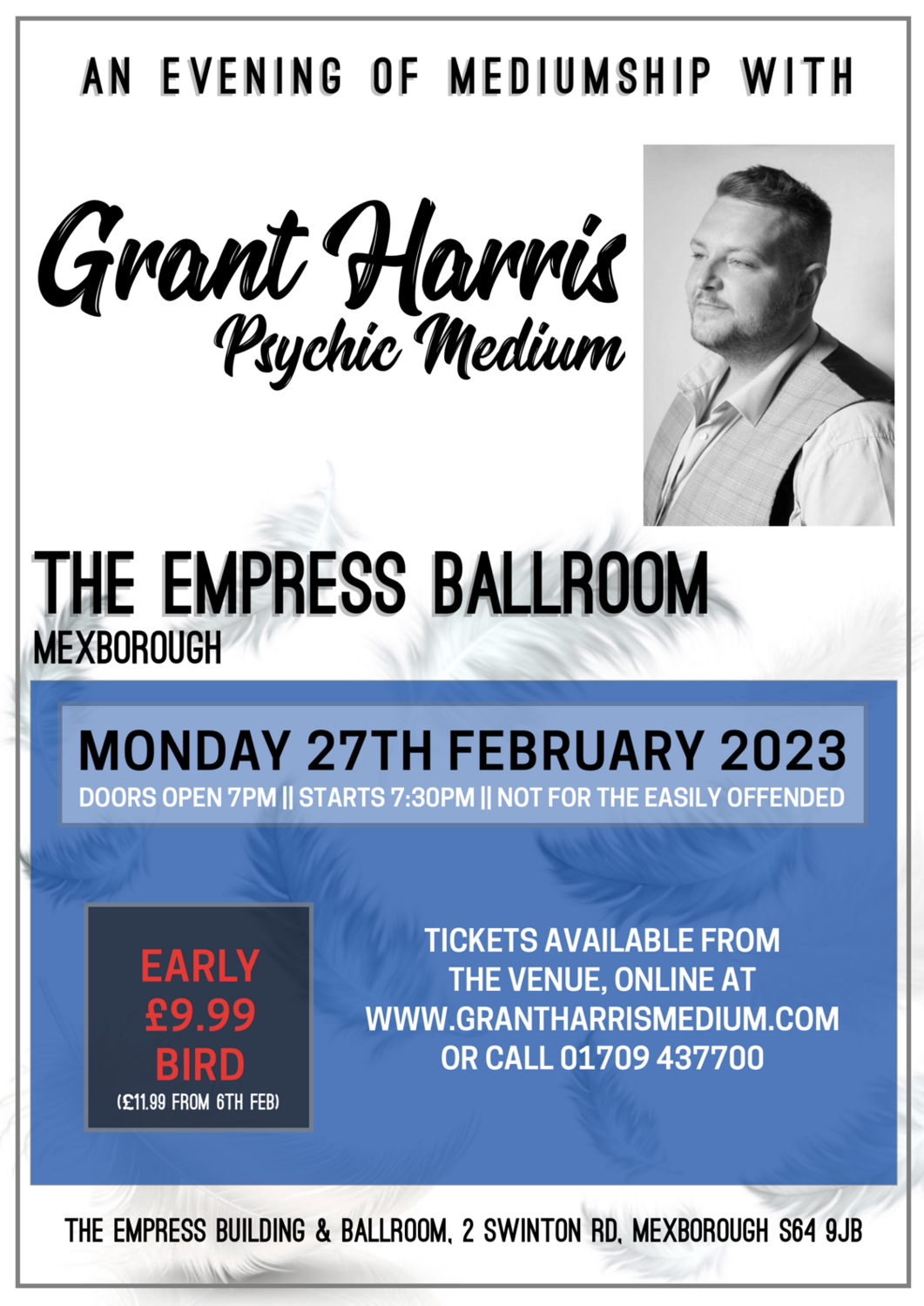 The Empress Building & Ballroom, Mexborough, Monday 27th Feb 2023