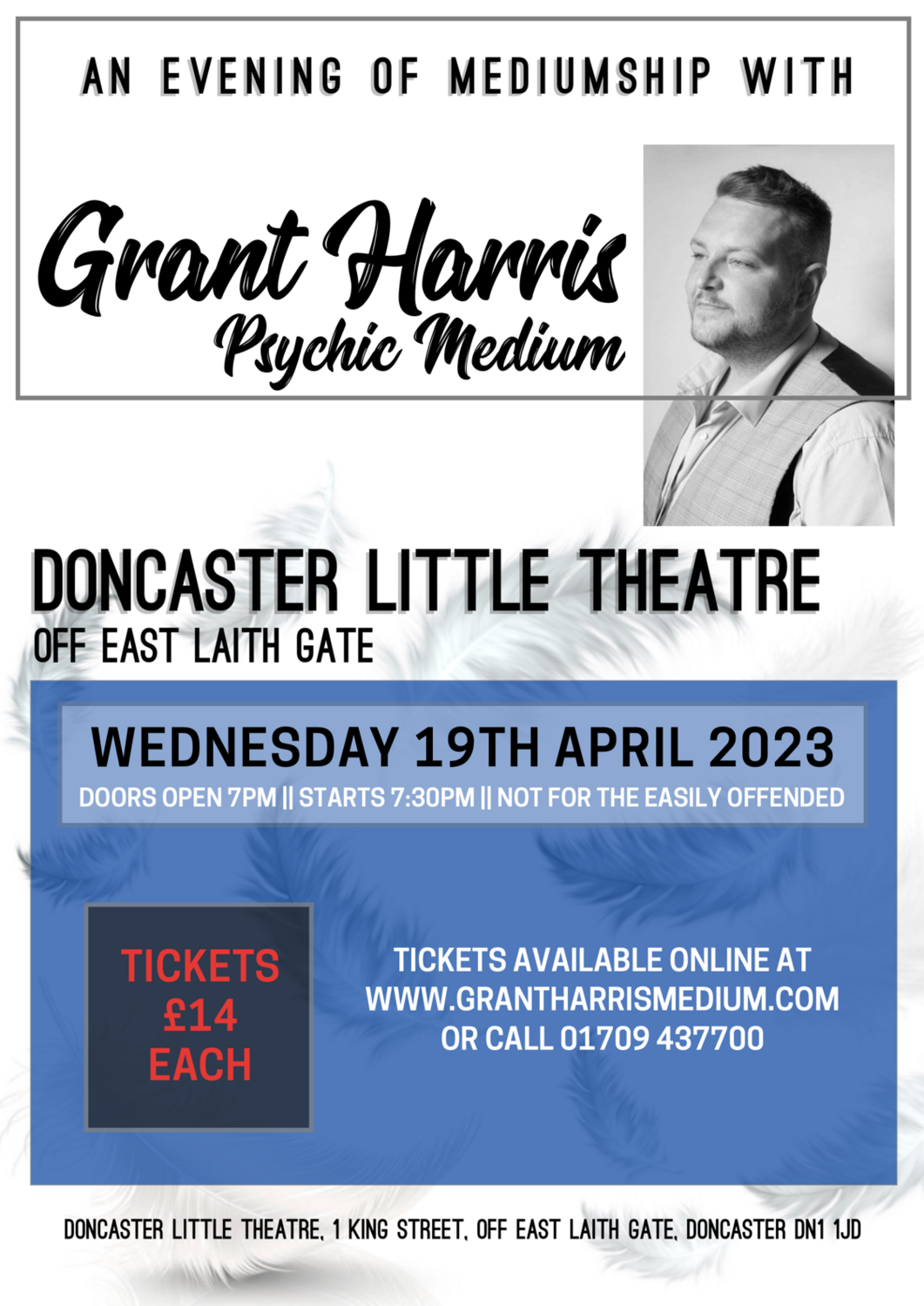 Doncaster Little Theatre, Wednesday 19th April 2023