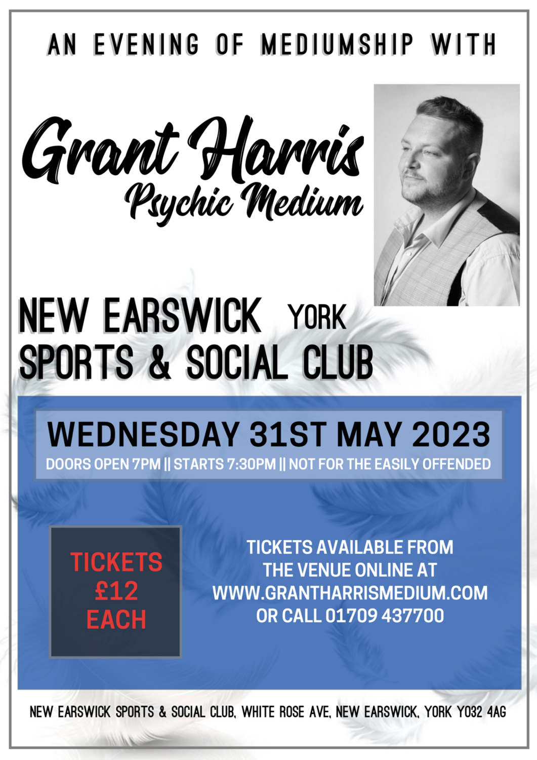 New Earswick Sports & Social Club, York, Wednesday 31th May 2023