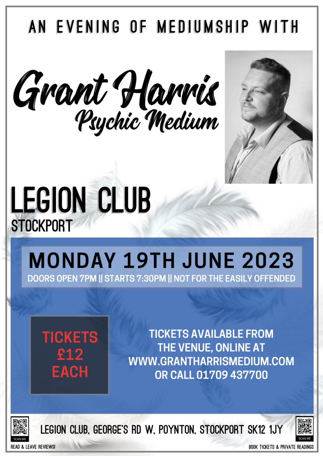 Legion Club, Poynton,  Monday 19th June 2023