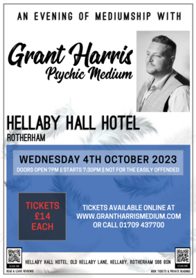 Hellaby Hall Hotel, Rotherham, Wednesday 4th October 2023