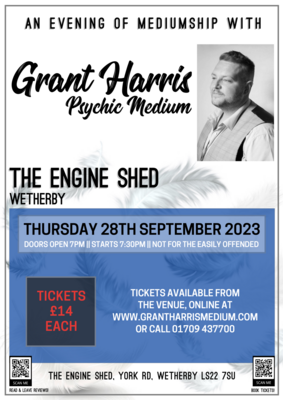 The Engine Shed, Wetherby, Thursday 28th September 2023