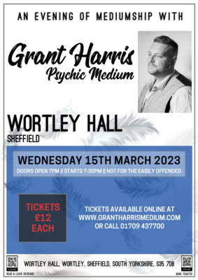 Wortley Hall, Wortley, Sheffield, Wednesday 15th March 2023
