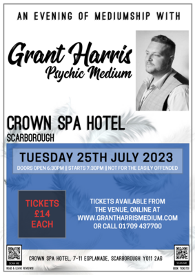 Crown Spa Hotel, Scarborough, Tuesday 25th July 2023