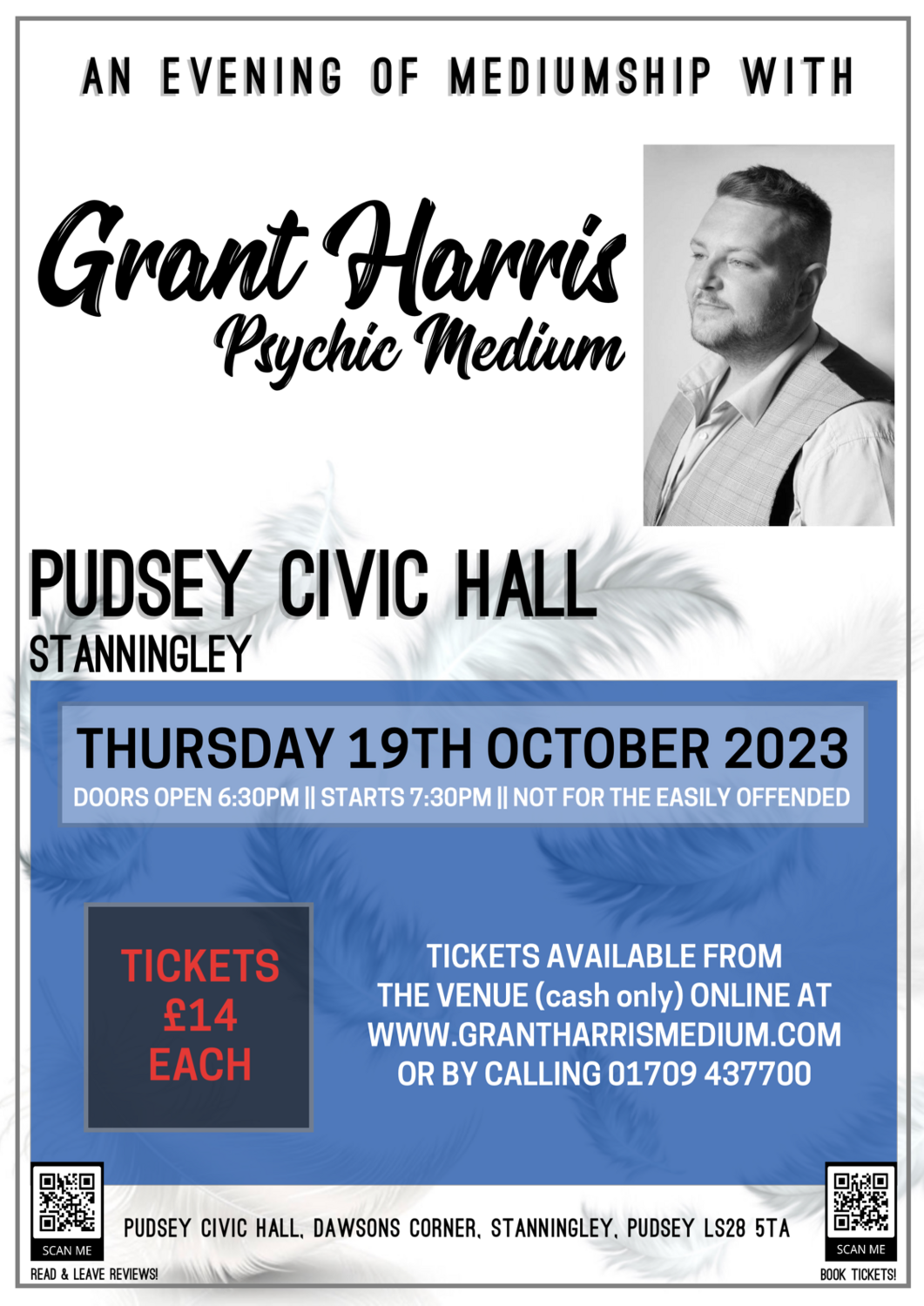 Pudsey Civic Hall, Pudsey, Leeds, Thursday 19th October 2023
