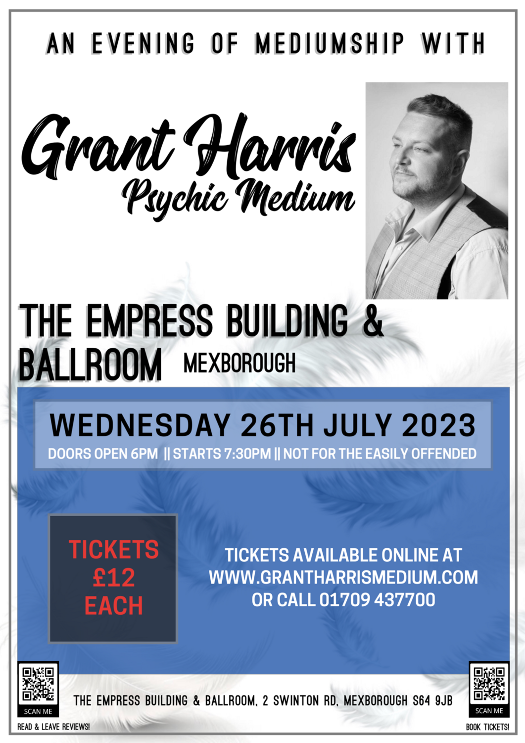 The Empress Building & Ballroom, Mexborough, Wednesday 26th July 2023