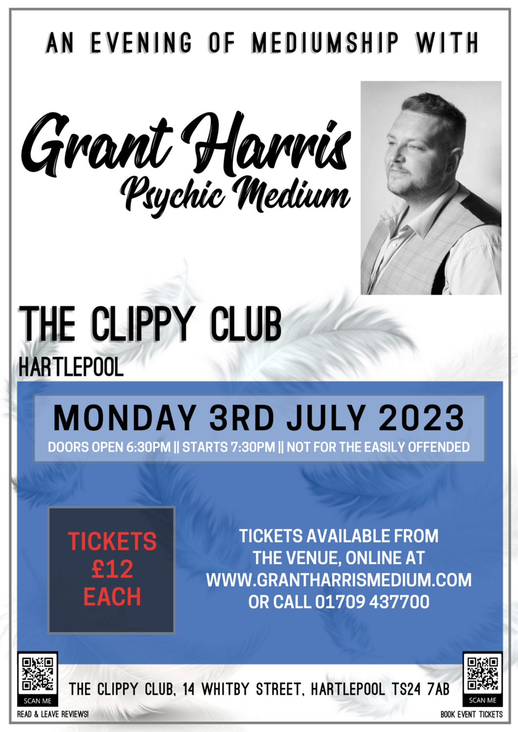 The Clippy Club, Hartlepool,  Monday 3rd July 2023