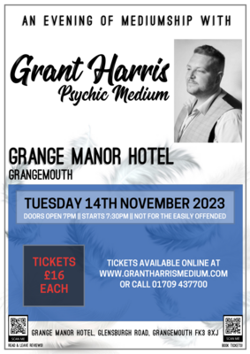 Grange Manor Hotel, Grangemouth, Scotland, Tuesday 14th November 2023