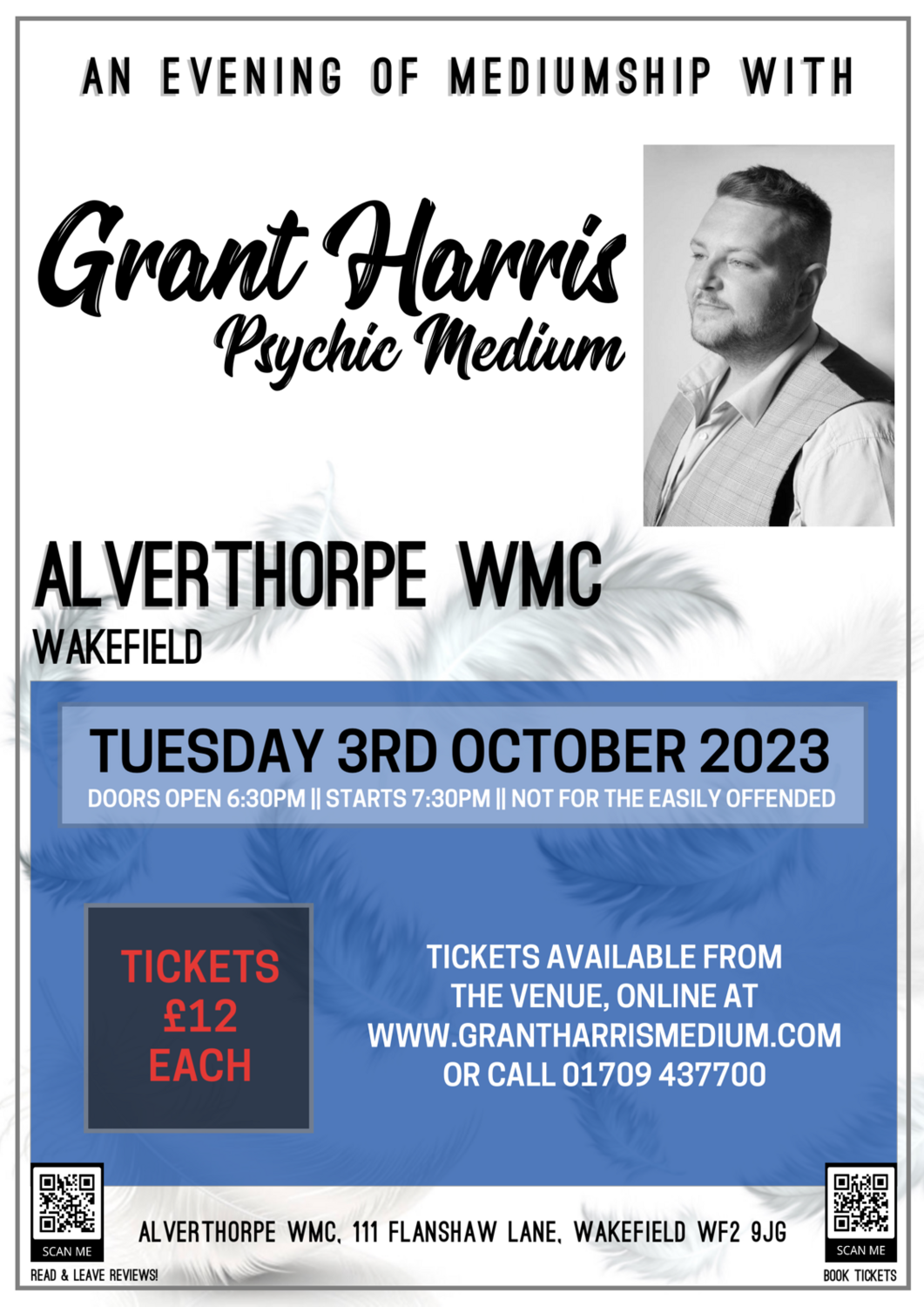 Alverthorpe WMC, Wakefield, Tuesday 3rd October 2023