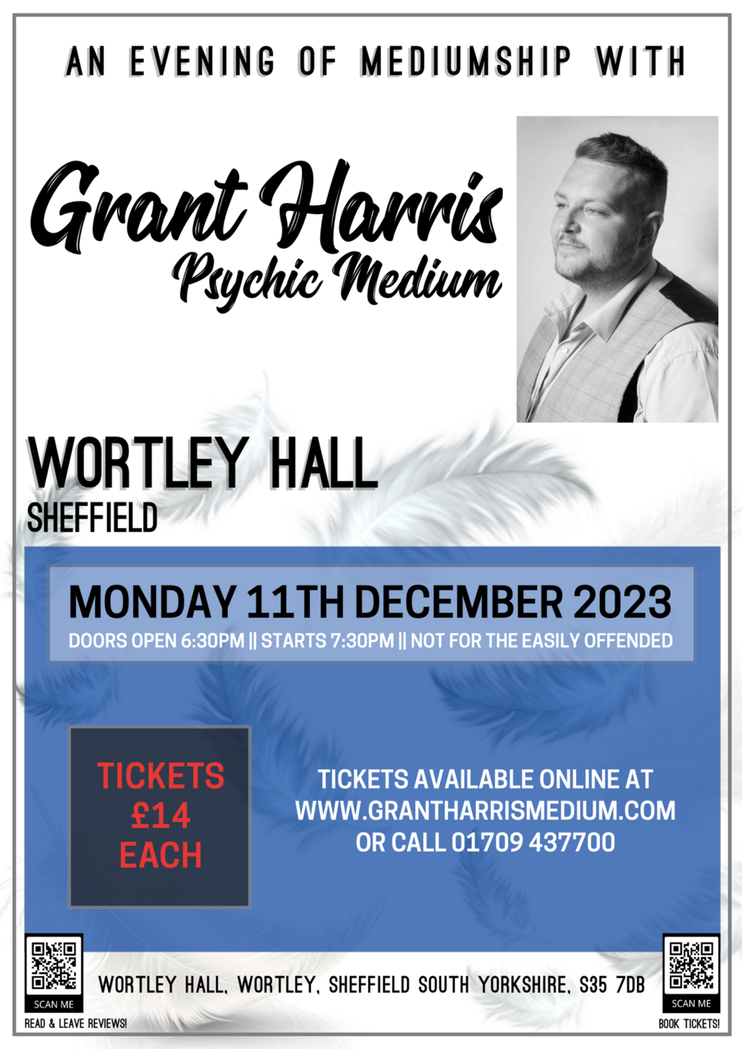 Wortley Hall, Wortley, Sheffield, Monday 11th December 2023