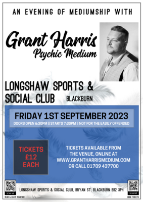 Longshaw Sports & Social Club, Blackburn, Friday 1st September 2023