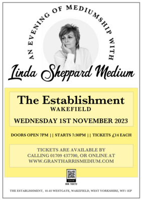 Linda Sheppard, The Establishment, Wakefield, Wed 1st November 2023