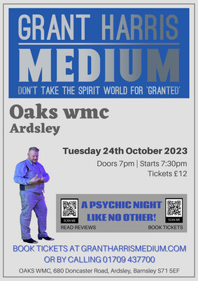 Oaks WMC, Ardsley Barnsley, Tuesday 24th October 2023