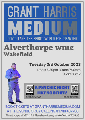 Alverthorpe WMC, Wakefield, Tuesday 3rd October 2023
