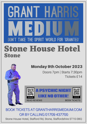 Stone House Hotel, Stone, Monday 9th October 2023