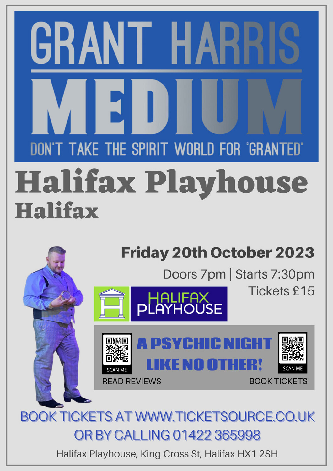 Psychic Night Grant Harris Halifax Playhouse