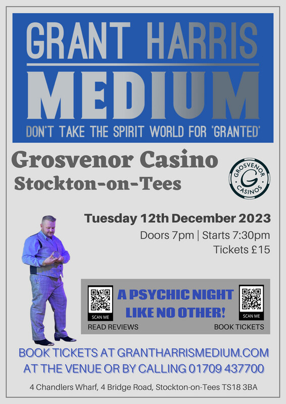Grosvenor Casino, Stockton on Tees, Tuesday 12th December 2023