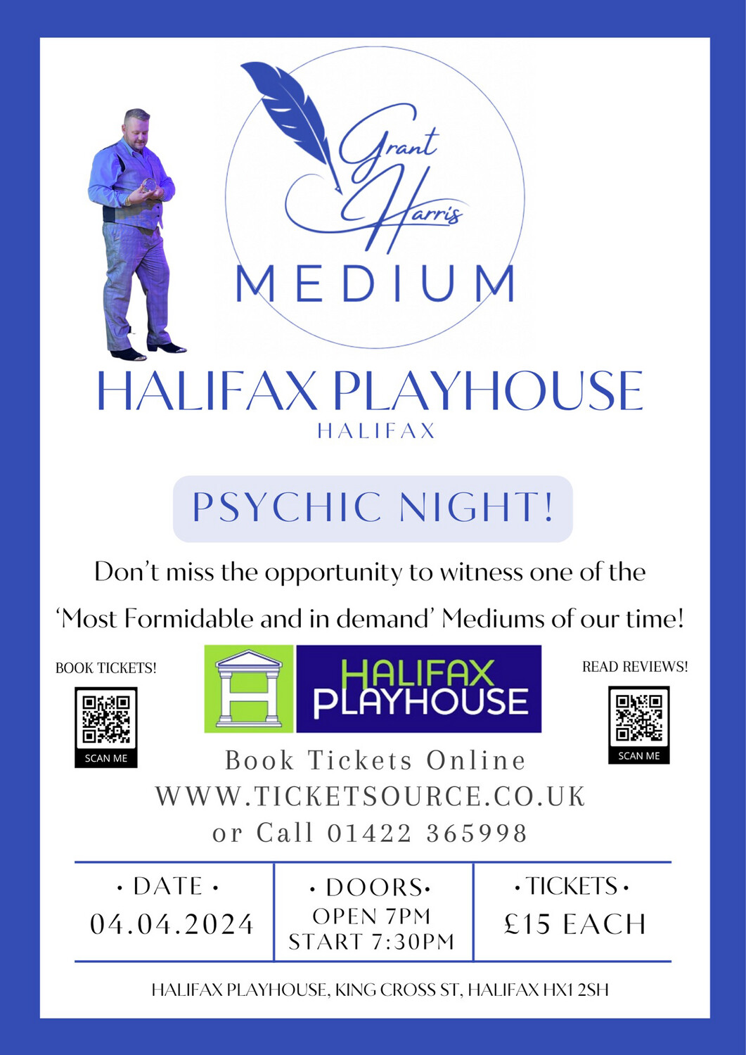 Psychic Night Grant Harris Returns to Halifax Playhouse