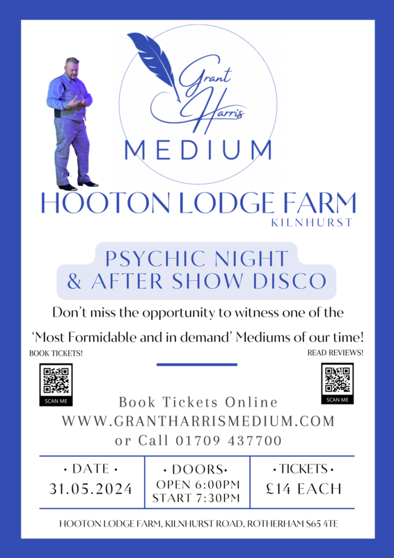 Psychic Night | Hooton Lodge Farm, Rotherham, Fri 31st May 2024