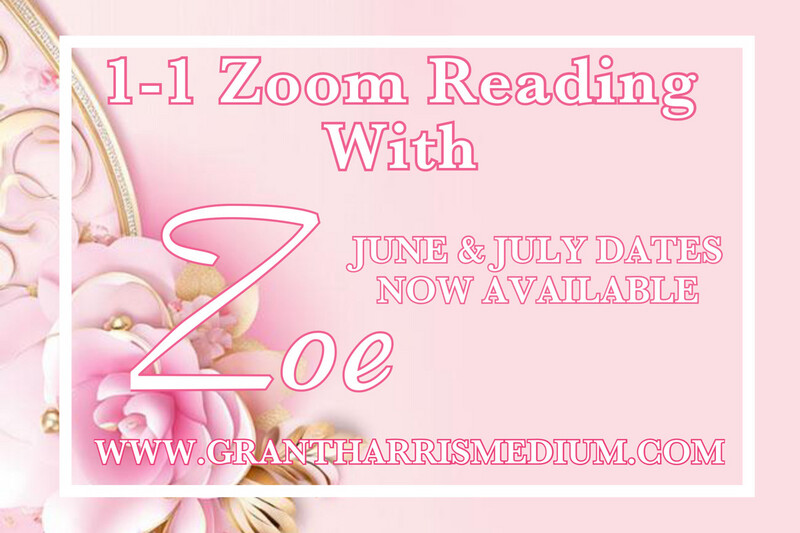 A Private 1-1 Zoom Reading with Zoe