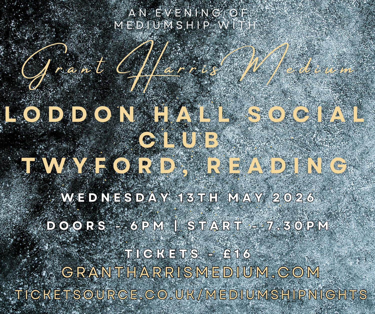 Psychic Night | Loddon Hall, Twyford | 13.05.2026 - PURCHASE HERE OR ON TICKETSOURCE
