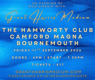 Psychic Night | The Hamworthy Club, Bournemouth | 11.09.2026 | TICKETS AVAILABLE HERE OR ON TICKETSOURCE