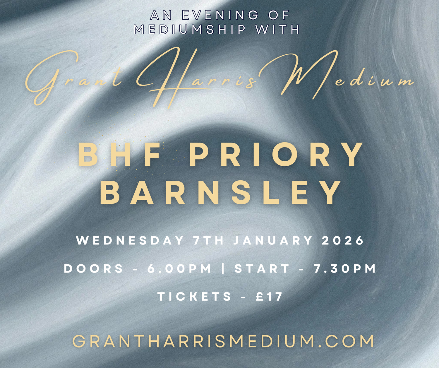 Psychic Night | BHF Priory Centre, Barnsley | 07.01.2026