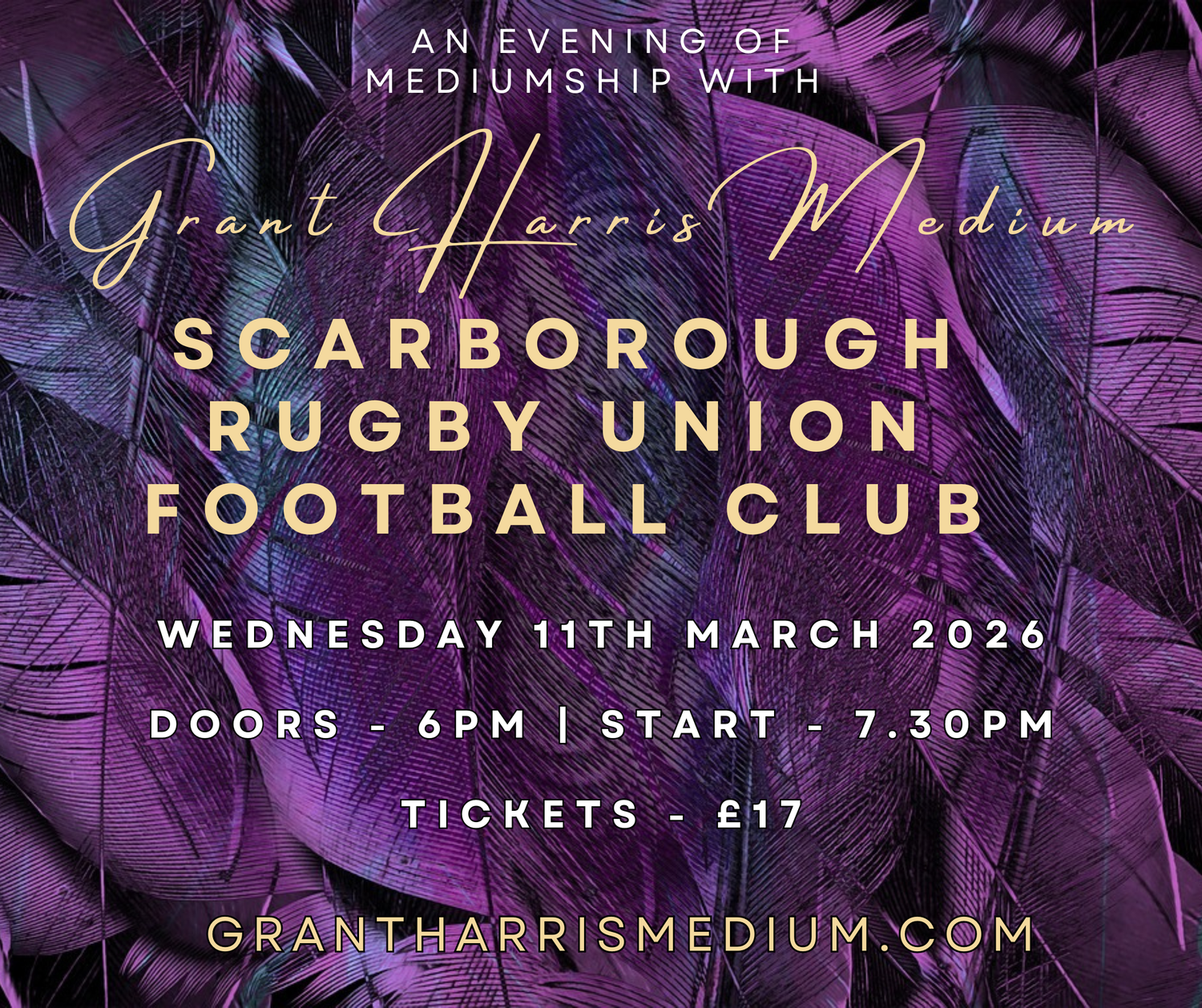 Psychic Night | Scarborough Rugby Union Football Club | 11.03.2026
