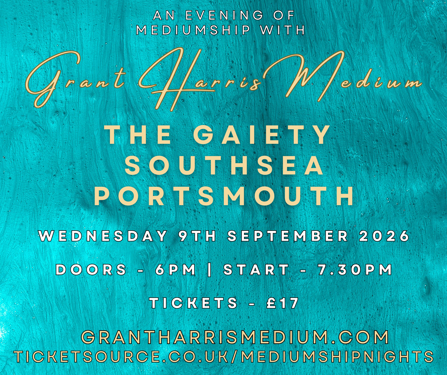 Psychic Night | The Gaiety, Southsea, Portsmouth | 09.09.2026 - Also available on Ticketsource