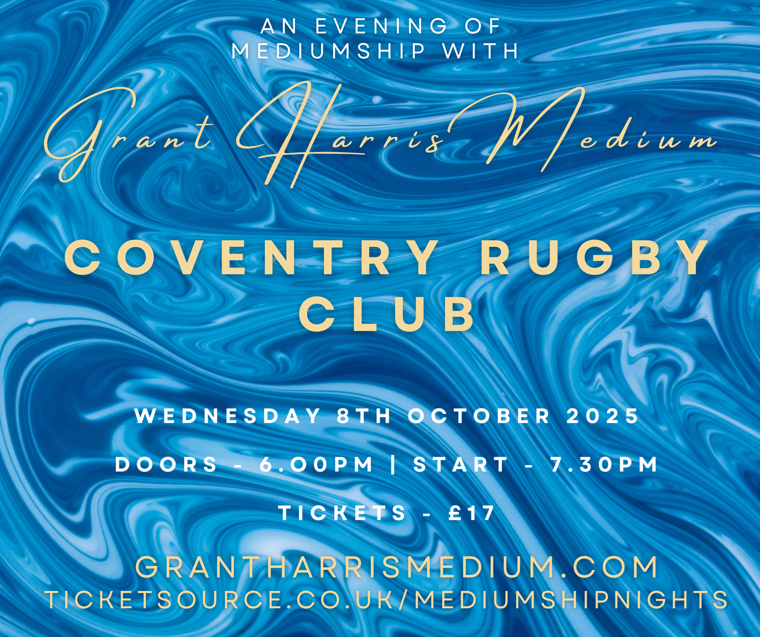 Psychic Night | Coventry Rugby Club | 08.10.2025 - Also available on Ticketsource!