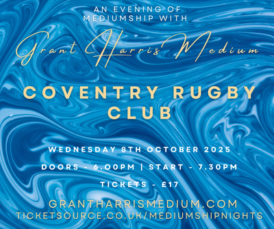 Psychic Night | Coventry Rugby Club | 08.10.2025 - Also available on Ticketsource!