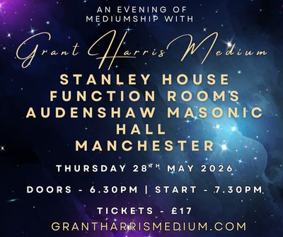 Psychic Night | Stanley House Function Rooms (Audenshaw Masonic Hall), Manchester| 28.05.2026