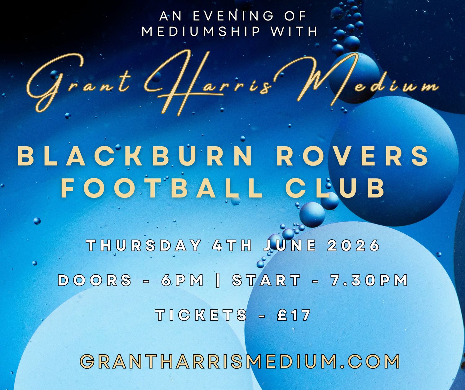 Psychic Night | Blackburn Rovers Football Club | 04.06.2026 - ALSO AVAILABLE ON TICKETSOURCE!
