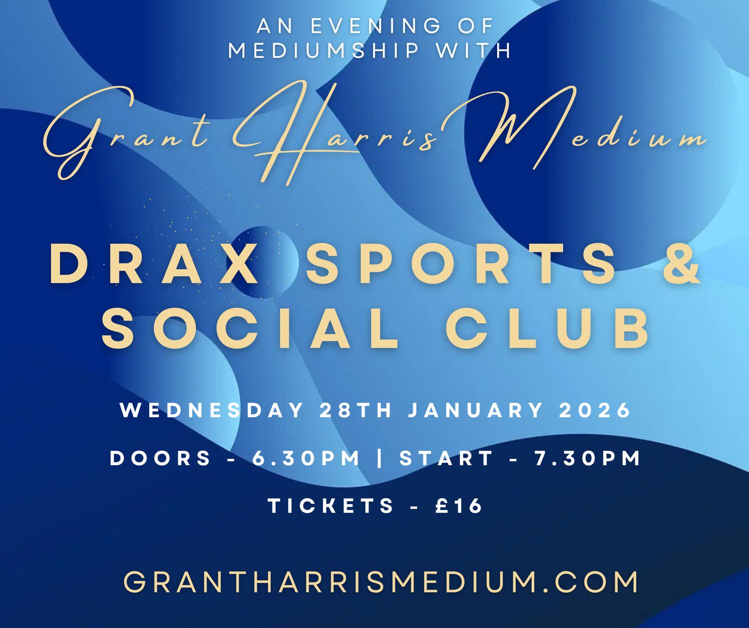 Psychic Night | Drax Sports &amp; Social Club, Selby | 28.01.2026