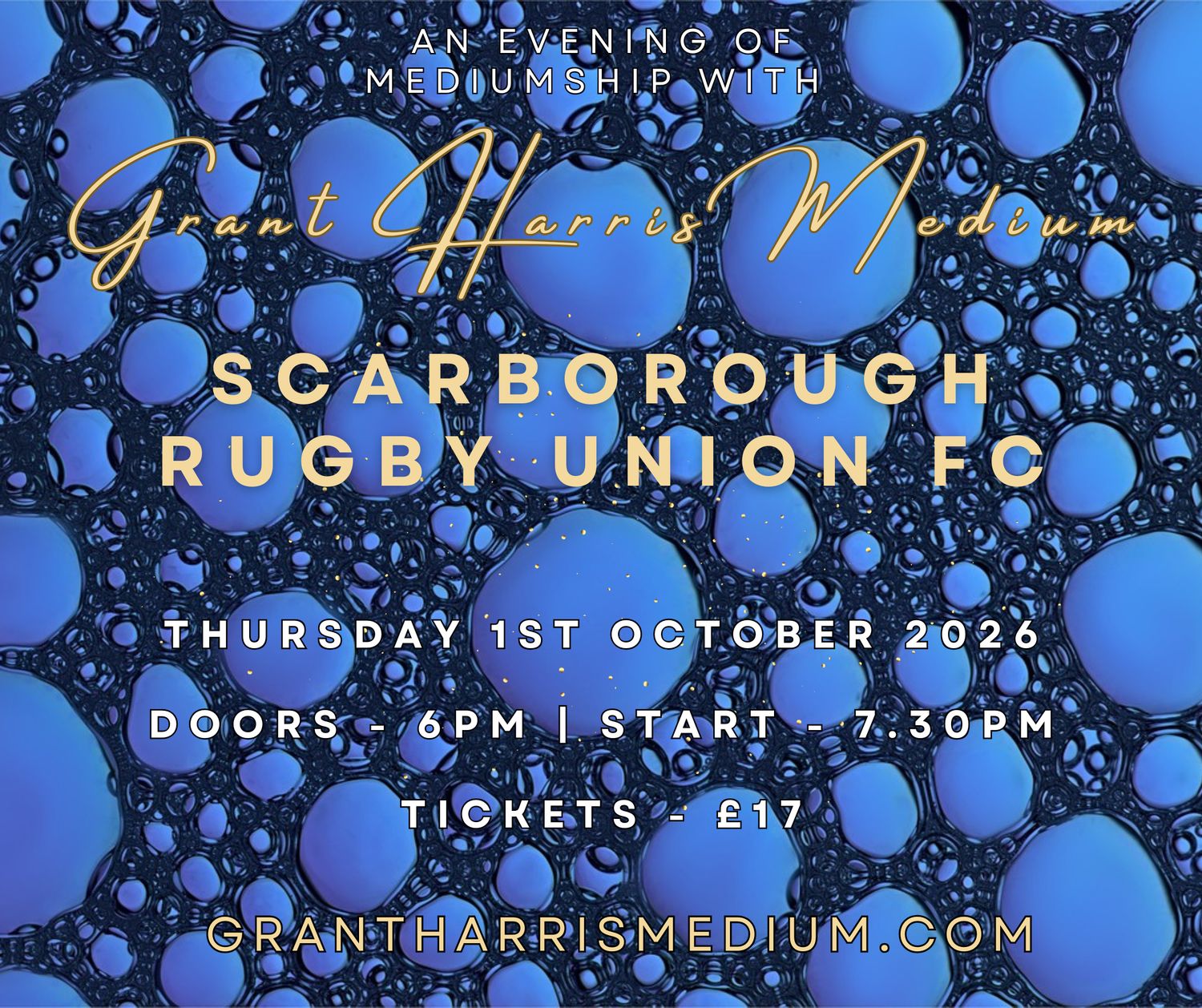 Psychic Night | Scarborough Rugby Union Football Club | 01.10.2026