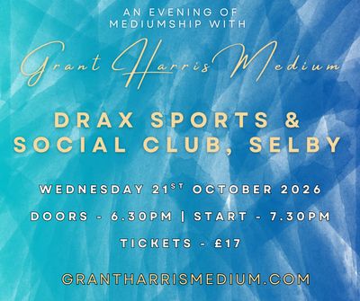 Psychic Night | Drax Sports &amp; Social Club, Selby | 21.10.2026