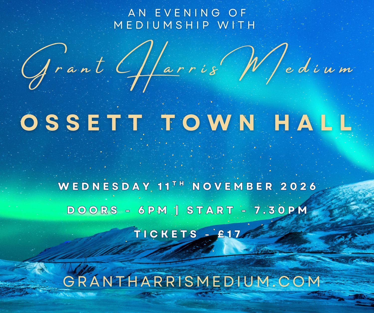 Psychic Night | Ossett Town Hall | 11.11.2026