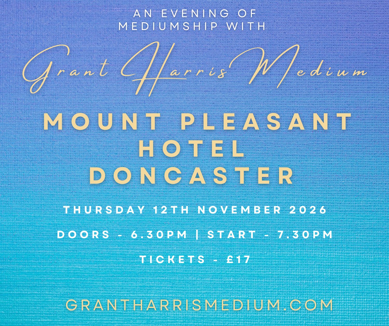Psychic Night | Mount Pleasant Hotel, Doncaster | 12.11.2026