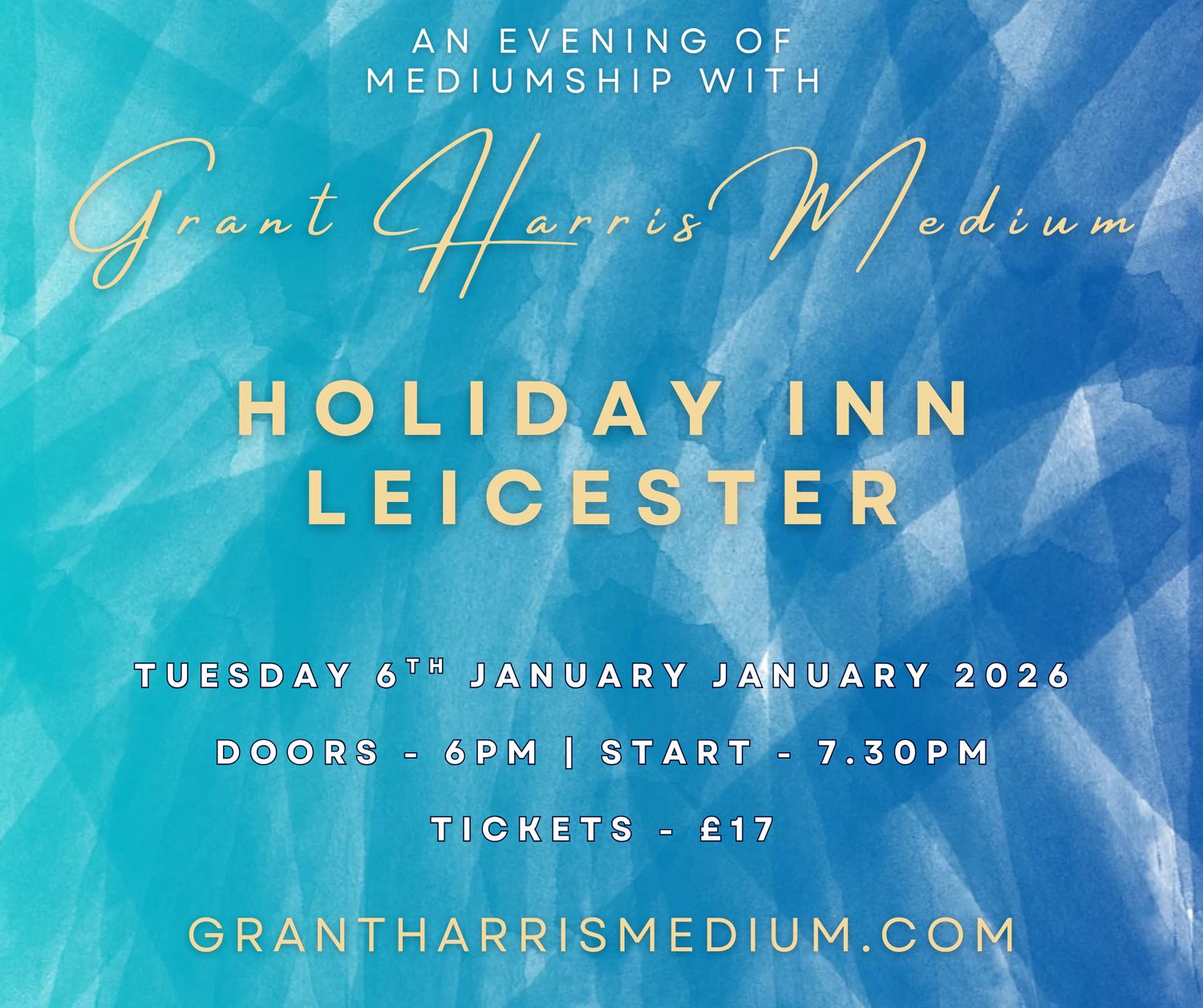 Psychic Night | Holiday Inn, Leicester (St Nicholas Circle)  | 06.01.2026 - Also available on Ticketsource