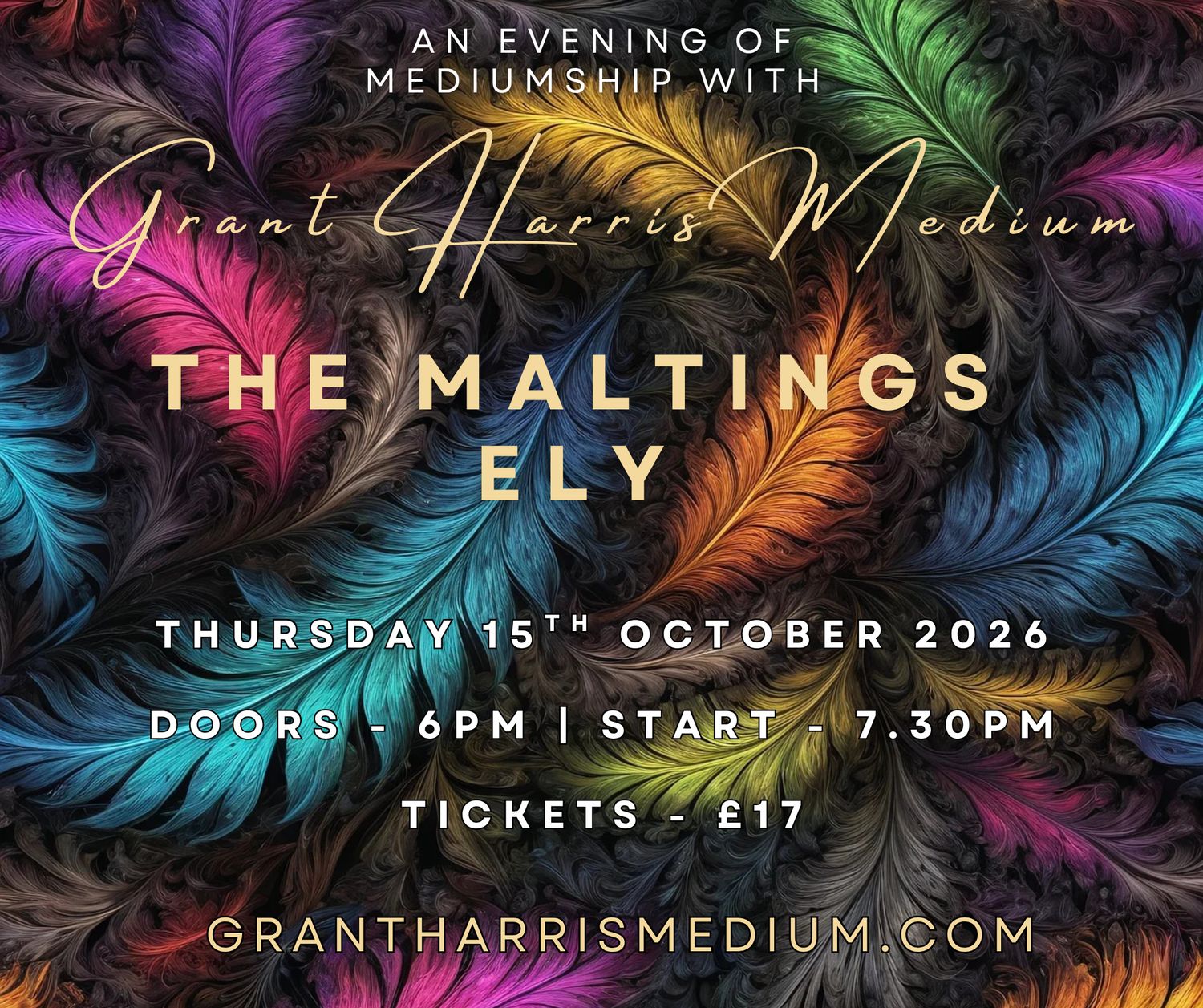 Psychic Night | The Maltings, Ely Cambridgeshire | 15.10.2026