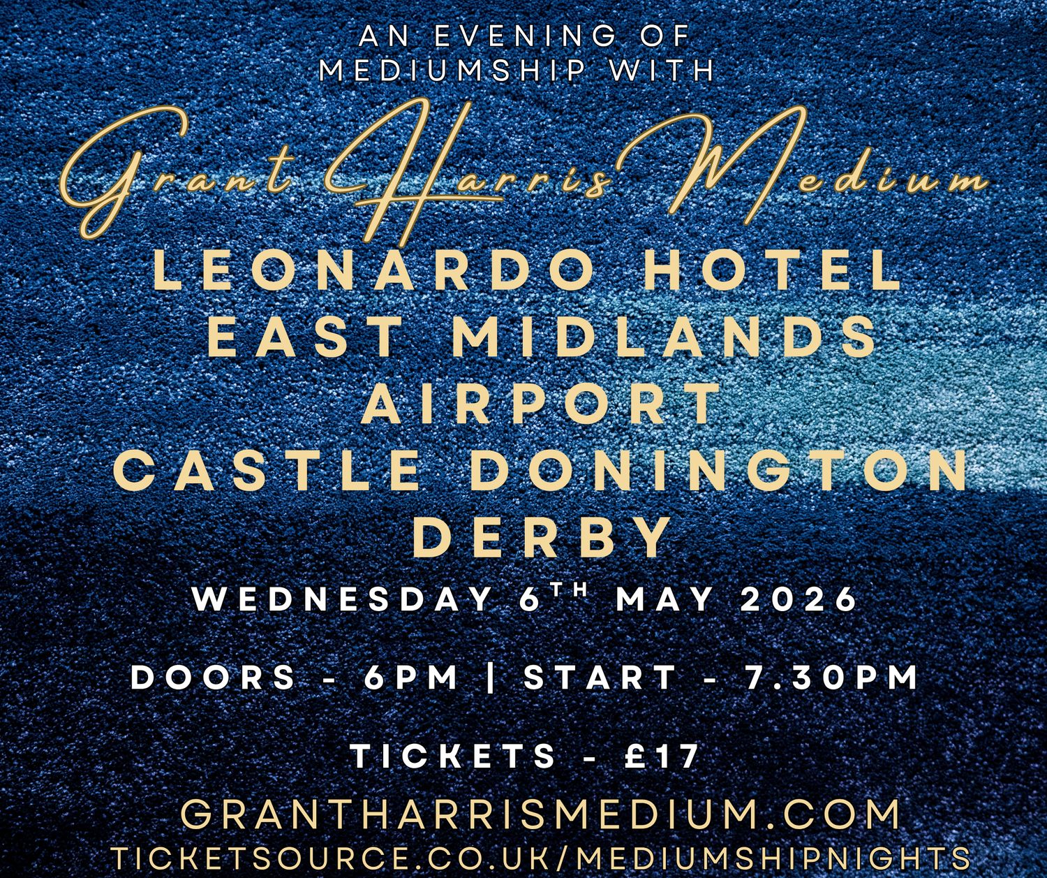 Psychic Night | Leonardo Hotel East Midlands Airport, Castle Donington, Derby | 06.05.2026 - Also available on Ticketsource
