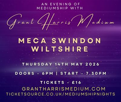 Psychic Night | MECA Swindon, Wiltshire | 14.05.2026 - TICKETS AVAILABLE ON TICKETSOURCE, HERE OR MECA&#39;S WEBSITE