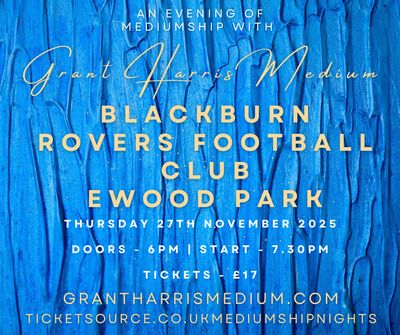 Psychic Night | Blackburn Rovers Football Club | 27.11.2025 - Also available on Ticketsource!