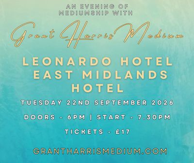 Psychic Night | Leonardo Hotel East Midlands Airport  | 22.09.2026 - Also Available on Ticketsource