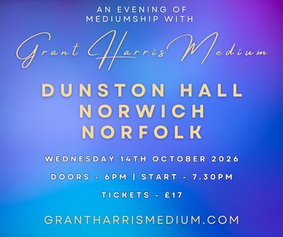 Psychic Night | Dunston Hall Hotel, Norwich | 14.10.2026